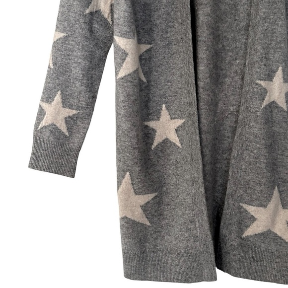 MAGASCHONI CASHMERE STAR LONG OPEN FRONT CARDIGAN SIZE SMALL - Picture 8 of 14